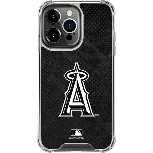 MLB Los Angeles Angels Dark Wash iPhone 15 Pro Clear Case